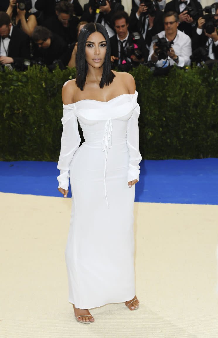 Kim attended the Met Gala without Kanye.