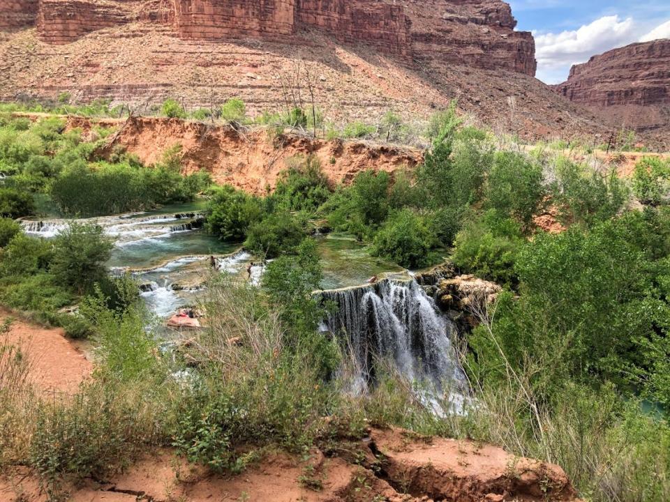 Navajo Falls at Havasupai Falls.