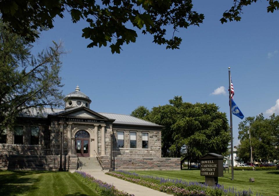 The Howell Carnegie District Library is located at 314 W. Grand River Ave.