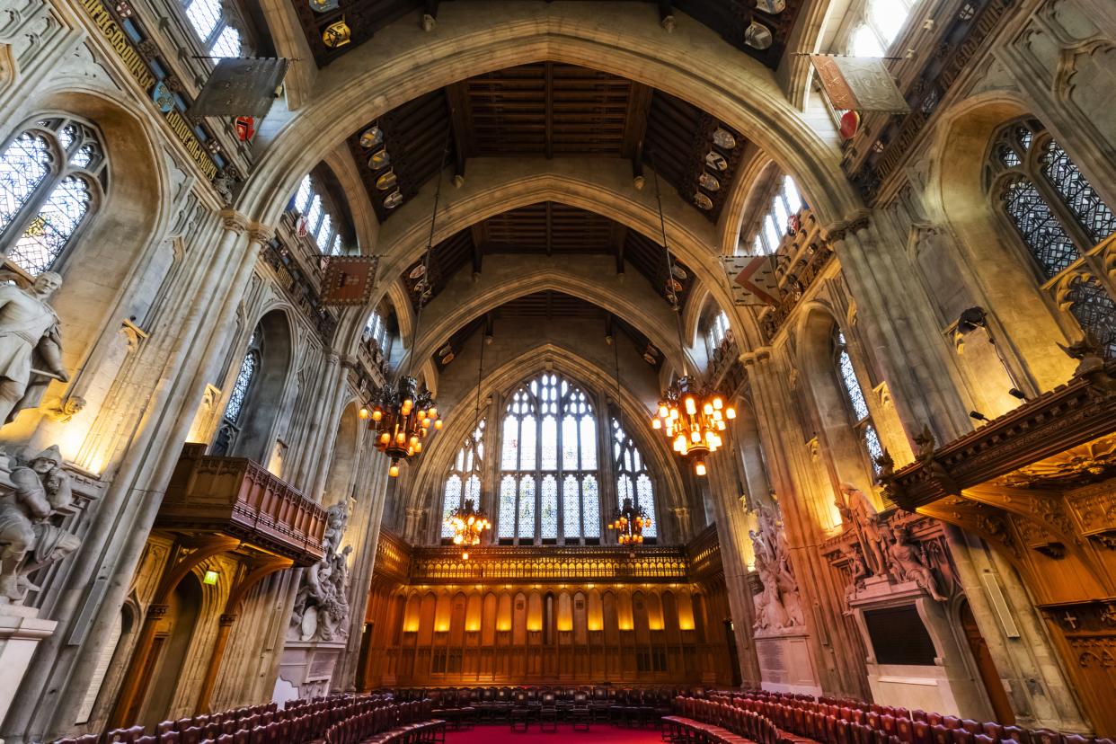 Interior view of the Guildhall in City of London. Photo by: Dukas/Steve Vidler/Universal Images Group via Getty