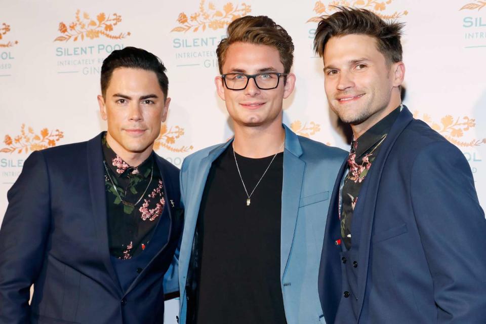 <p>Ella DeGea/Getty</p> From left: Tom Sandoval, James Kennedy and Tom Schwartz 