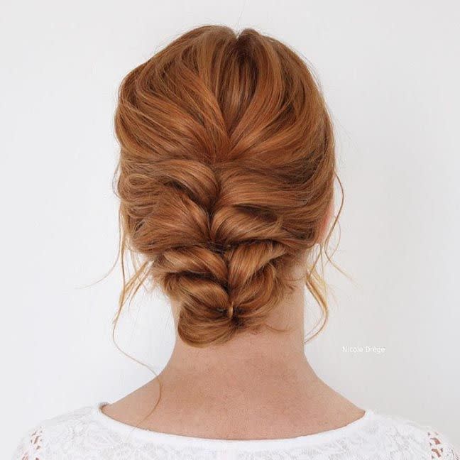 Pull-Through Braid Updo