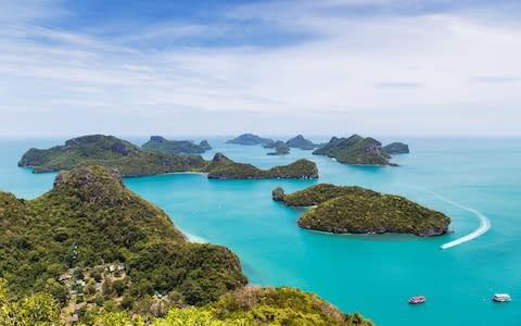 Explore Ang Thong National Park, a short boat ride from Koh Samui - Credit: THIPJANG