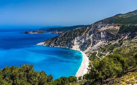 The coast of Kefalonia