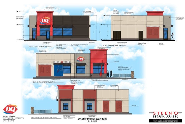 Artist rendering of the new Dairy Queen being constructed near the southwest corner of Bear Valley and Cypress roads in Hesperia.