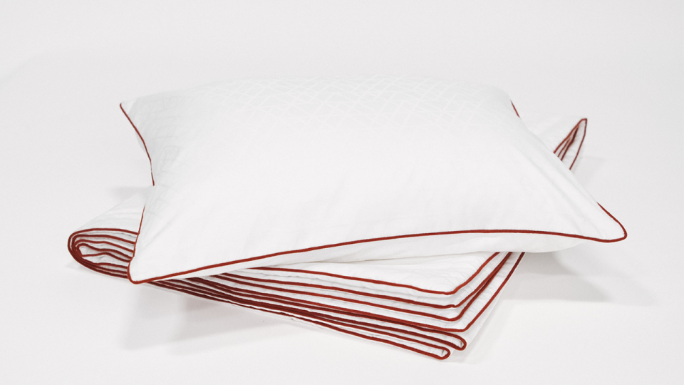 American Airlines transcontinental business-class bedding. - American Airlines