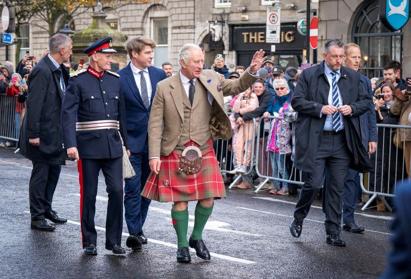 FILE PHOTO: King Charles III visits Aberdeen