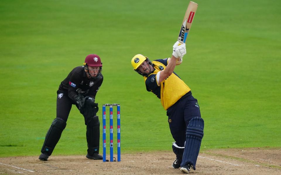 Glamorgan's Sam Northeast batting during the Metro Bank One Day Cup final at Trent Bridge - Glamorgan win 50-over cup after beating Somerset in shortened game