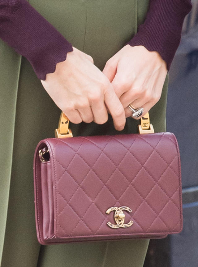 Kate Middleton wears Catherine Walker red and white houndstooth