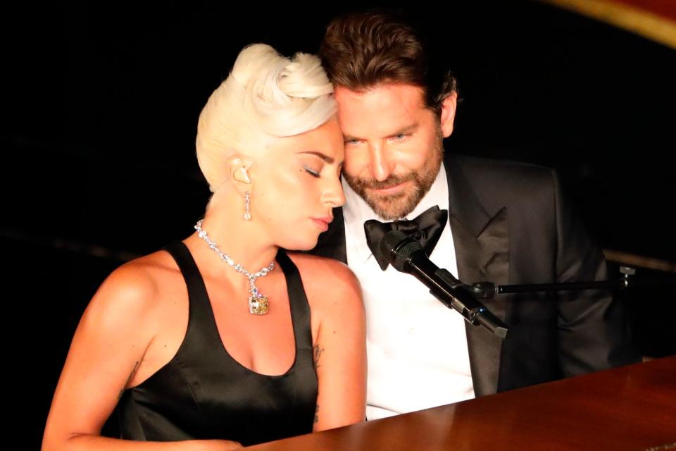 'Chemistry': Lady Gaga and Bradley Cooper performing Shallow (Reuters)