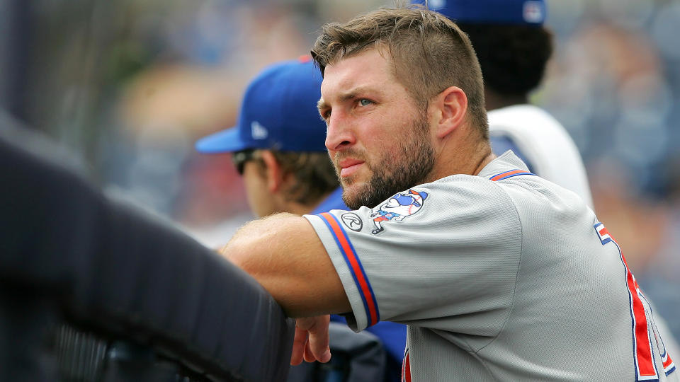 With MLB rosters expanding Friday, the Mets might as well call up Tim Tebow. What do they have to lose? (AP)