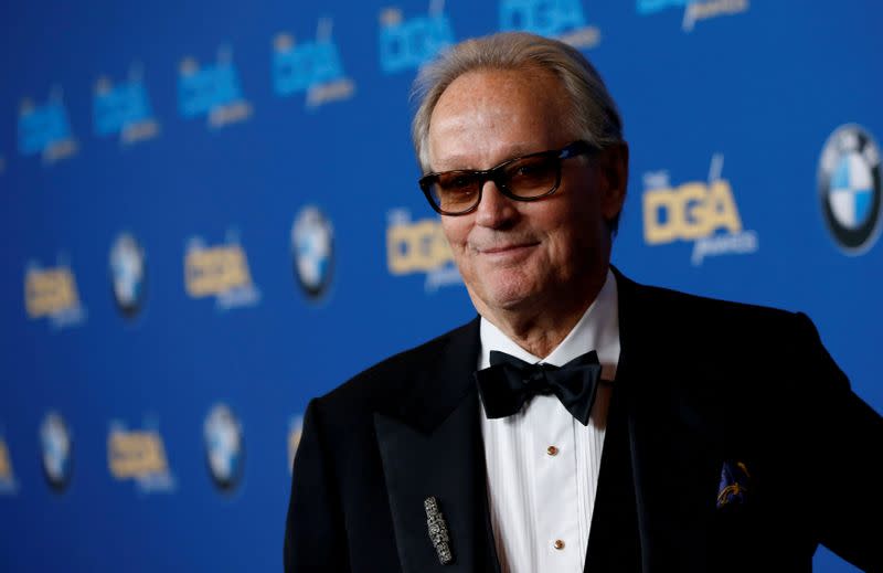 FILE PHOTO: Actor Peter Fonda poses at the 70th Annual DGA Awards in Beverly Hills