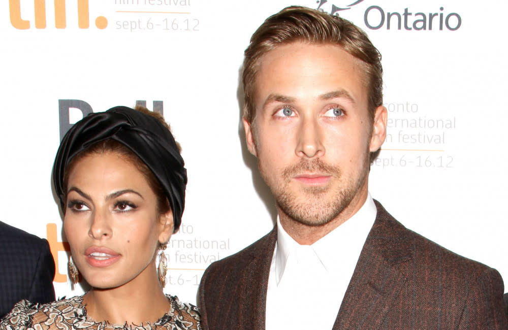 Eva Mendes and Ryan Gosling try to keep their romance low-key credit:Bang Showbiz