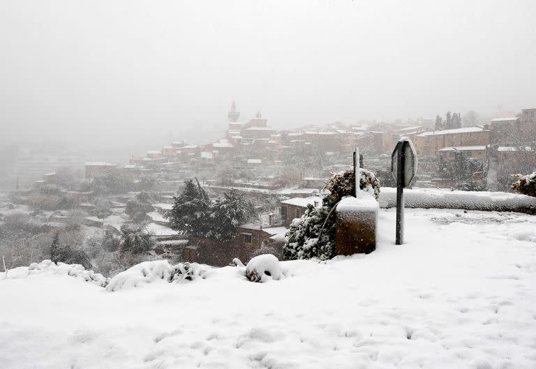 Nieve; temporal; mallorca; islas Baleares; Valldemossa; mundo; clima; cambio climático