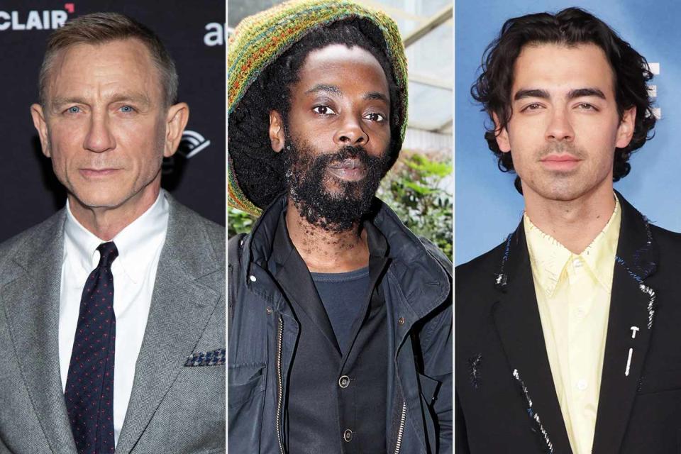 <p>Manny Carabel/Getty; Dave M. Benett/Getty; Momodu Mansaray/WireImage</p> Daniel Craig, Johnny Sapong, Joe Jonas