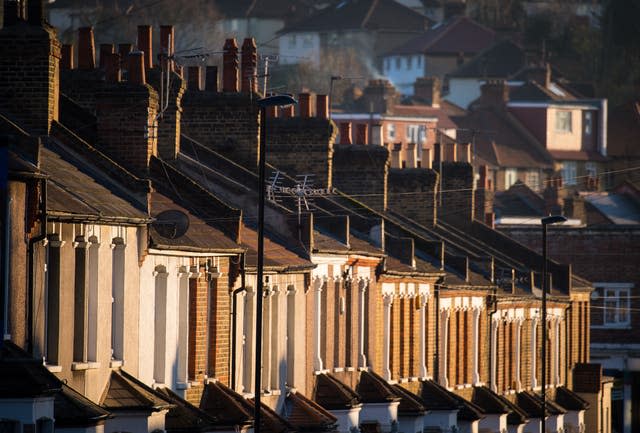 Terraced residential houses in south east London