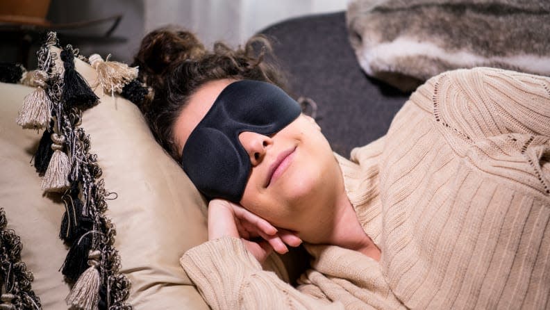 Keep the light out with the Nidra Deep Rest Eye Mask.
