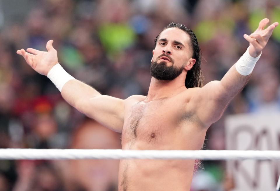 Seth Freakin’ Rollins during Wrestlemania Night 1 at SoFi Stadium.