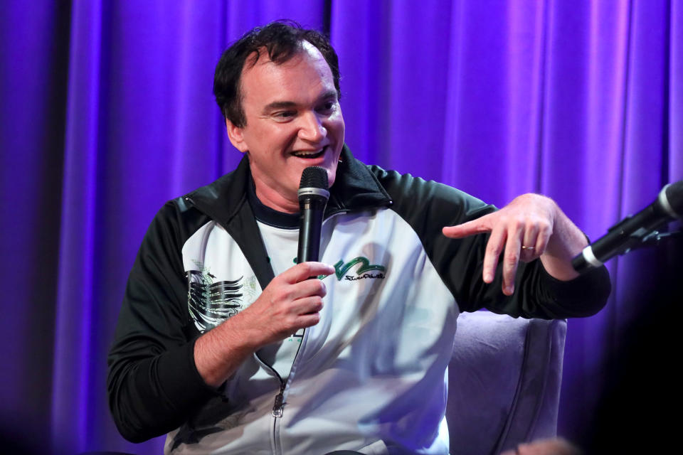 Quentin Tarantino speaks onstage at an event on October 02, 2019. (Photo by Rebecca Sapp/Getty Images for The Recording Academy )