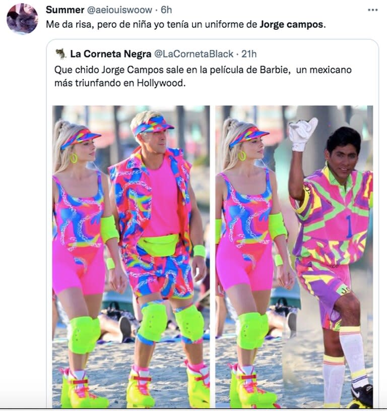 Los mejores tuits por el atuendo de "Barbie" y su comparación con Jorge Campos