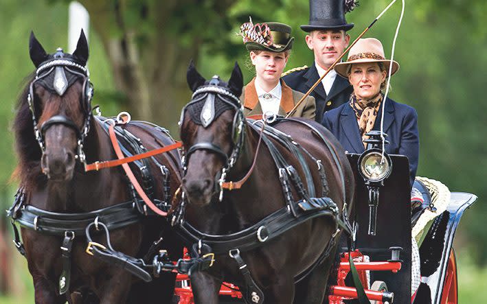 The Countess and Lady Louise in Windsor in 2018 - Getty Images