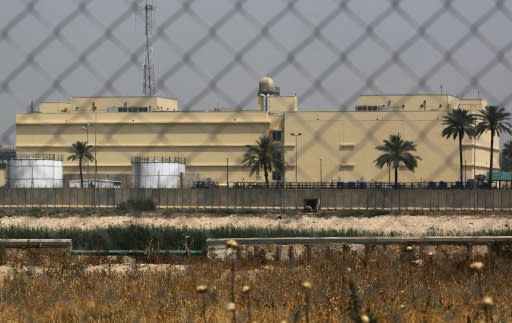 The US embassy compound in Baghdad's Green Zone