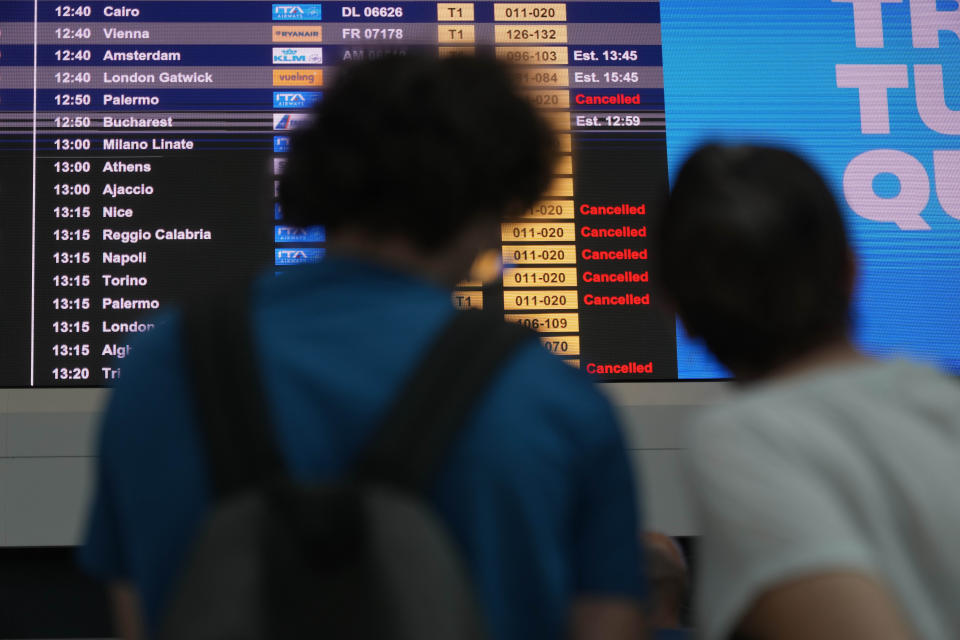 Aeropuerto de Roma- Fiumicino  en Italia | (AP Photo/Gregorio Borgia)