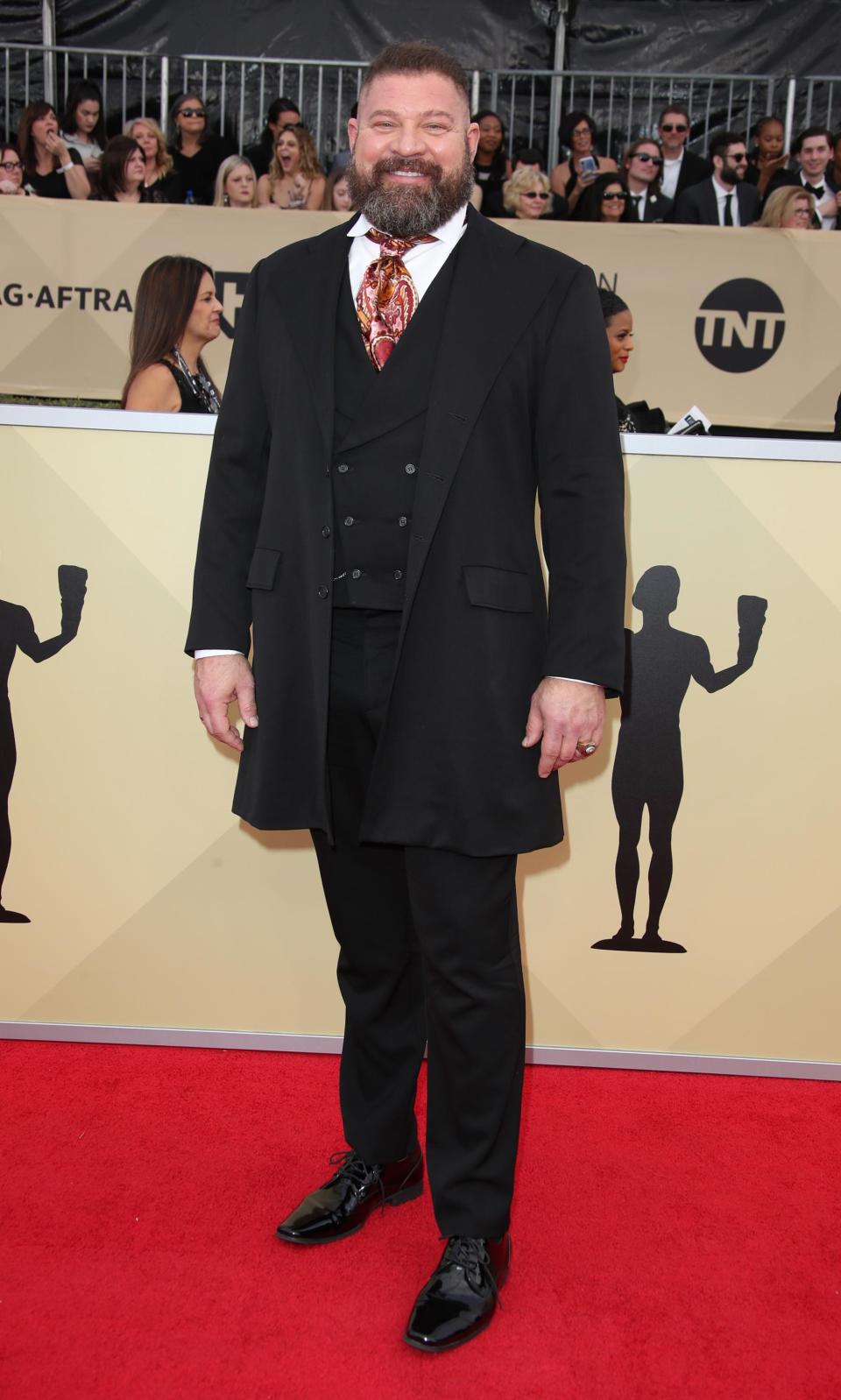 FILE -- Brad William Henke arrives at the 24th Annual Screen Actors Guild Awards at The Shrine Auditorium on Jan. 21, 2018, in Los Angeles, California. / Credit: Dan MacMedan/Getty Images