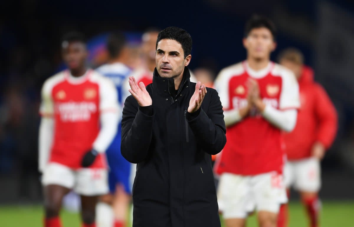 Arteta watched his side come from behind to draw with Chelsea (Getty Images)