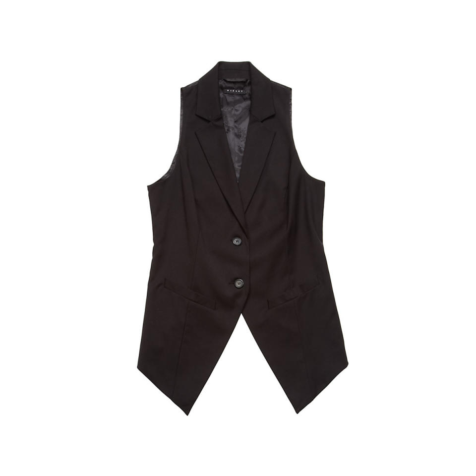 Sisley black tuxedo vest