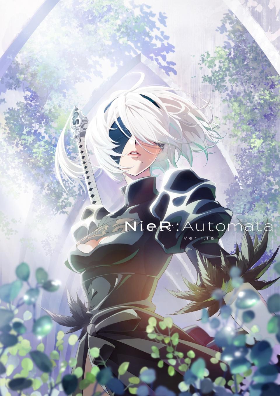 El poster del anime de NieR Automata