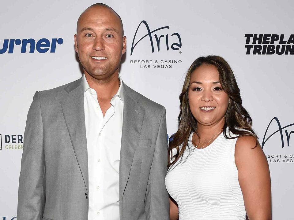 <p>David Becker/Getty</p> Derek Jeter and his sister Sharlee Jeter at the 2017 Derek Jeter Celebrity Invitational gala