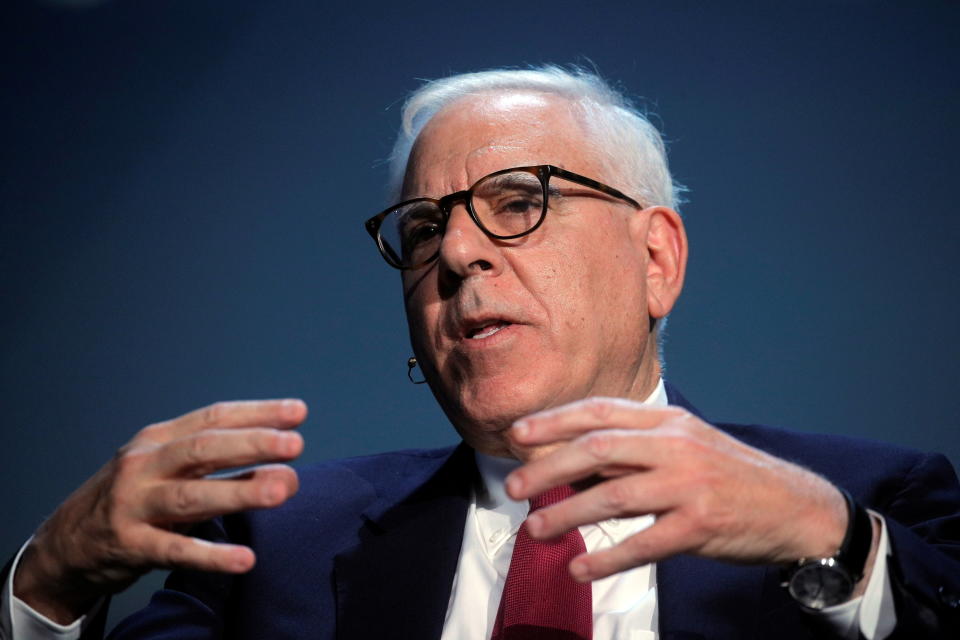 David Rubenstein, Co-Founder and Co-CEO of Carlyle Group, speaks during the Skybridge Capital SALT New York 2021 conference in New York City, U.S., September 13, 2021.  REUTERS/Brendan McDermid