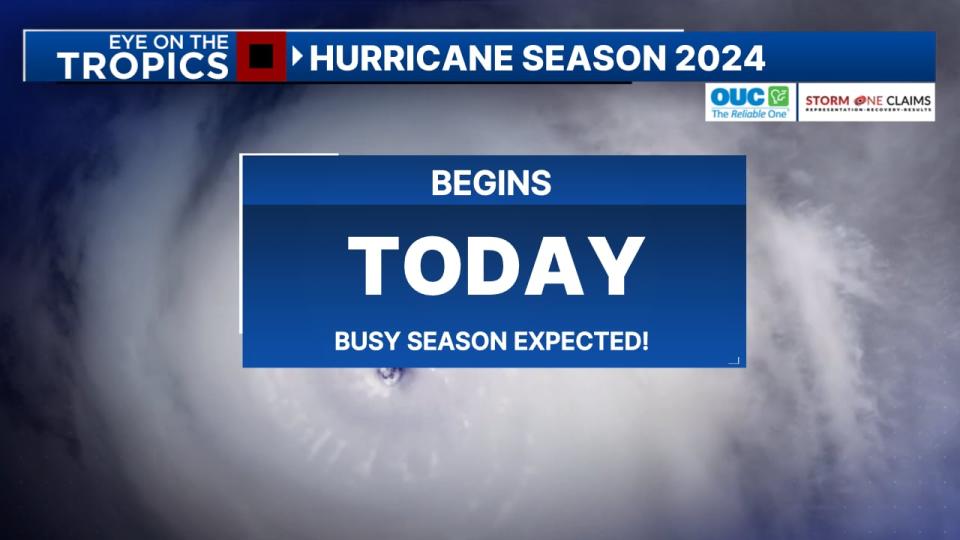 The first day of hurricane season is today.