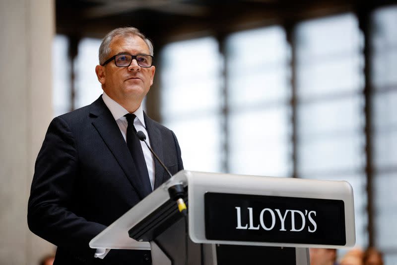 Lloyd's of London holds event to mark accession of Britain's King Charles