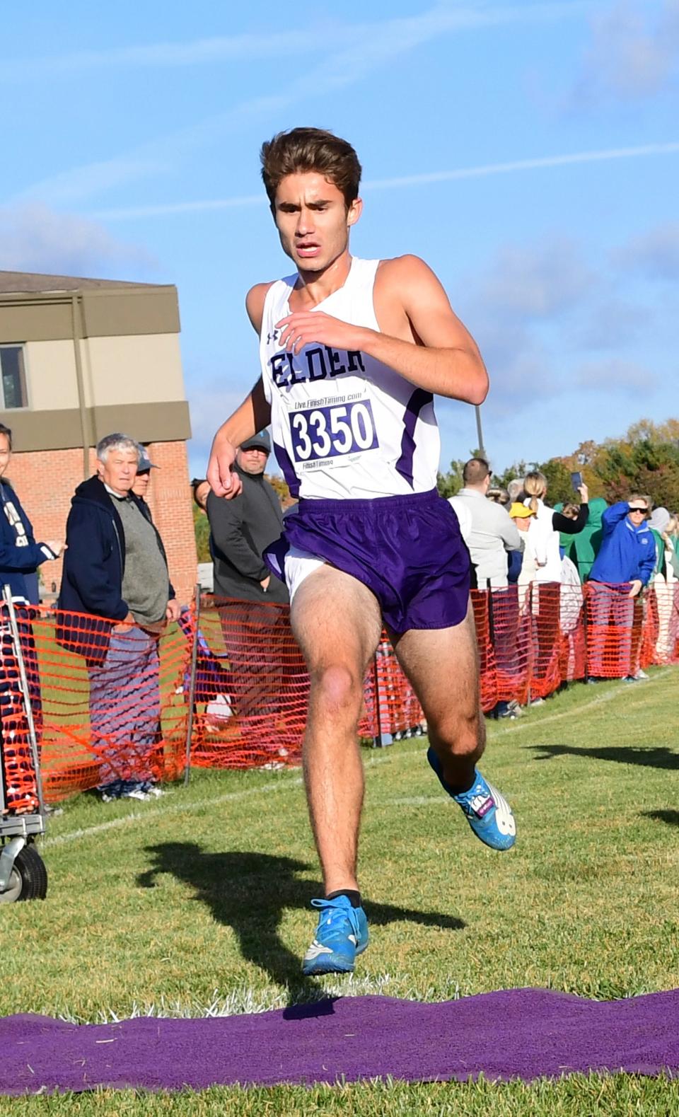 Ben Johnson of Elder took home ninth place for the varsity in the boys varsity, junior varsity and freshman race at the GCL/GGCL Cross Country Championships, Oct. 15, 2022.