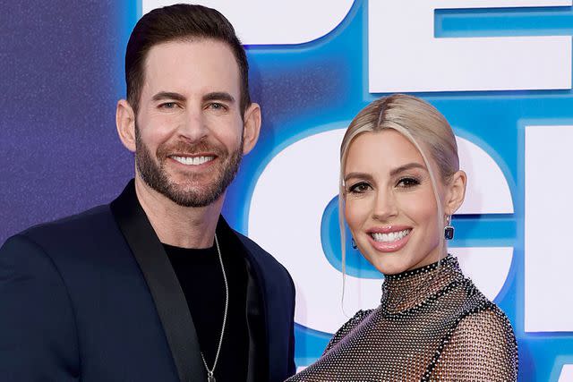 <p>Frazer Harrison/WireImage</p> Tarek El Moussa and Heather Rae El Moussa at the 2022 People's Choice Awards