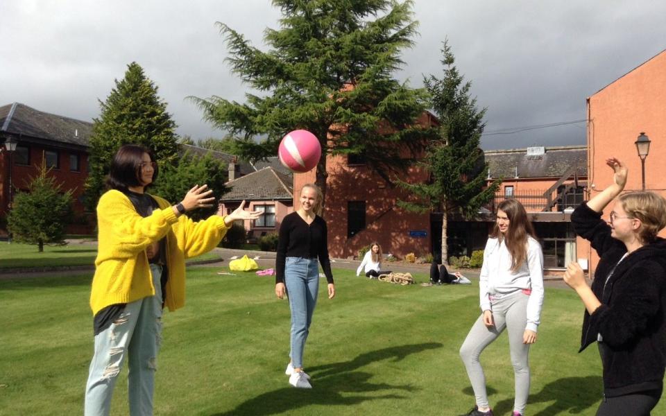 Kilgraston pupils playing traditional playground games - Kilgraston /Kilgraston 