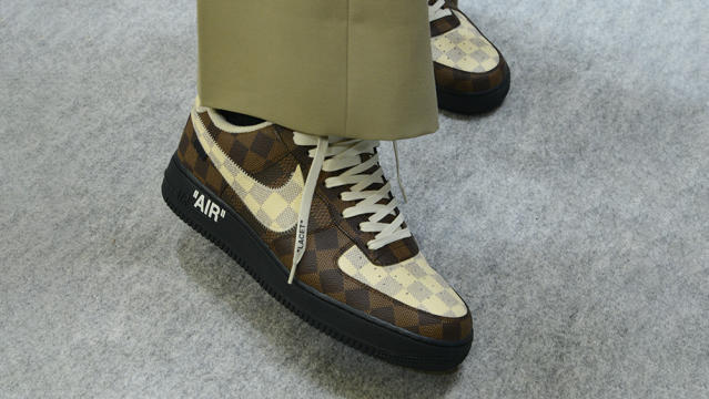 Custom Nike Air Force Supreme Louis Vuitton