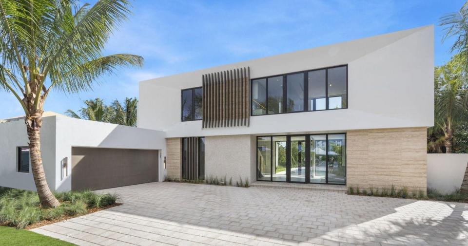 With contemporary architecture, a new house at 2291 Ibis Isle Road E. in Palm Beach has sold for $12.5 million, the price recorded with the deed.