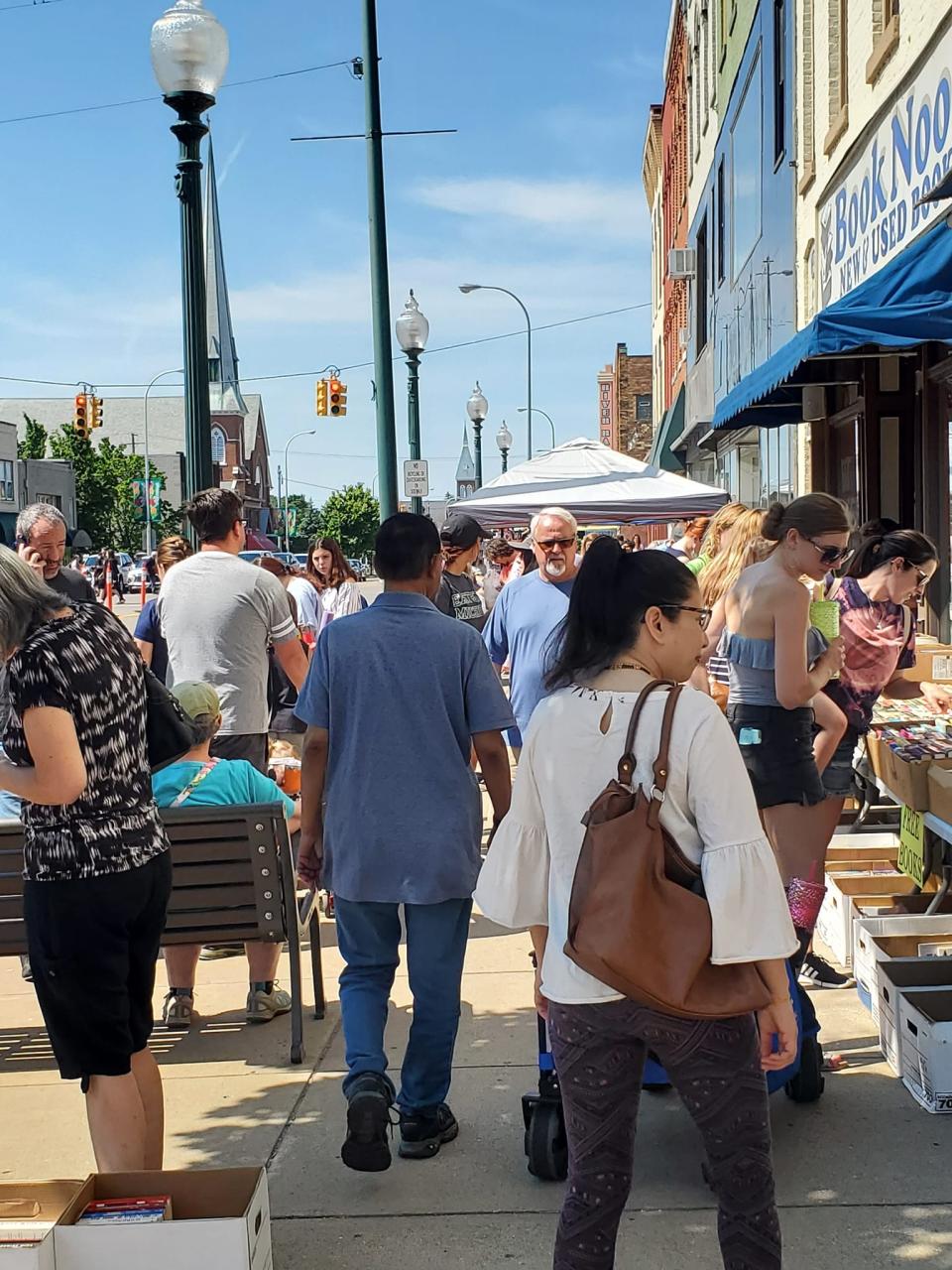 Visitors at last year's Open Air Market and Music Festival are shown. This year's event is June 10.