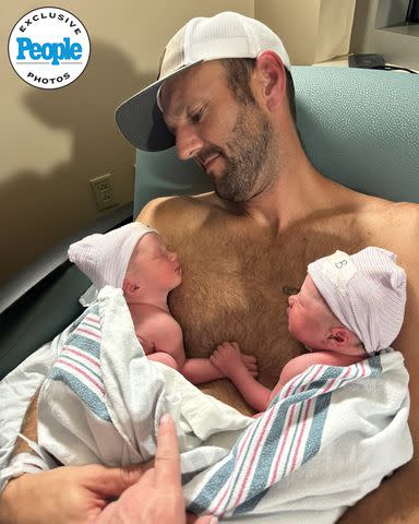 <p>Courtesy Jamie Otis and Doug Hehner</p> Doug Hehner and his twins