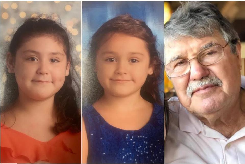 Emilio Nunez and his granddaughters