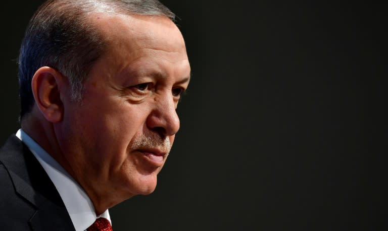 Turkey's President Recep Tayyip Erdogan says there are only two journalists behind bars in his country ahead of the trial of 17 staff from the opposition daily Cumhuriyet, despite the post-coup clampdown