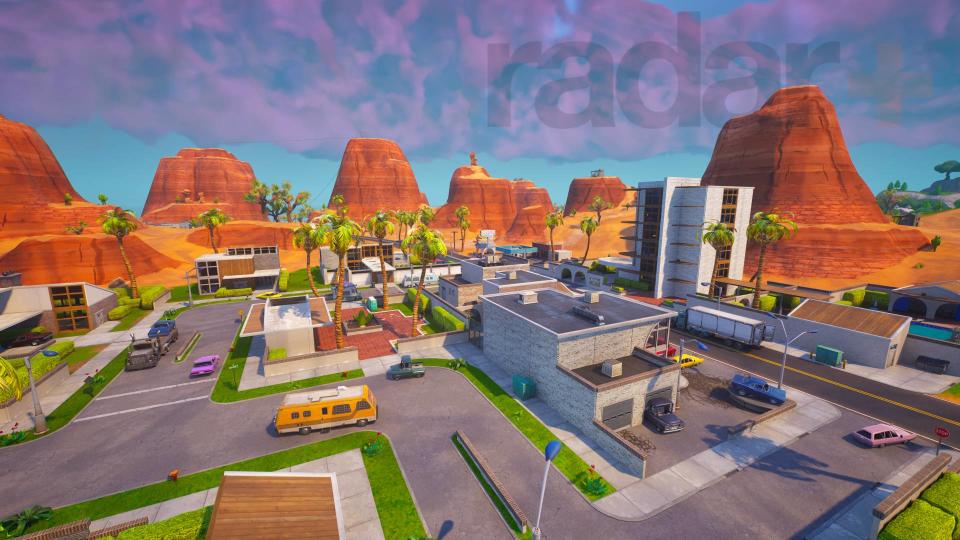 Fortnite OG event map Paradise Palms desert town