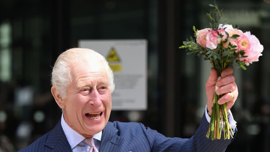 london, england april 30 king charles iii departs after visiting the university college hospital macmillan cancer centre on april 30, 2024 in london, england