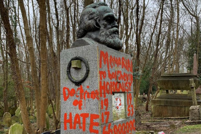 Karl Marx's London grave vandalised for second time in two weeks