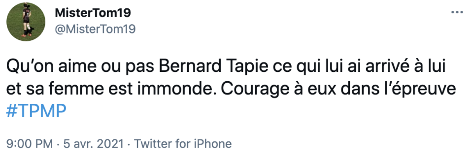 Les internautes apportent leur soutien à Bernard et Dominique Tapie.