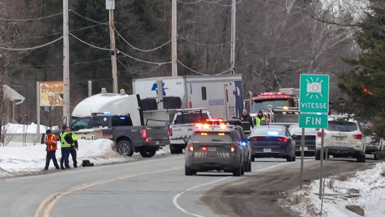 The truck driver tried to avoid the collision but didn't have enough time to brake, according to the coroner's report. (Steve Jolicoeur/Radio-Canada - image credit)