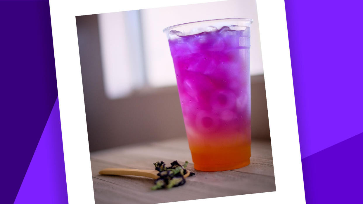 Loaded teas are taking over TikTok, loved for their high caffeine levels and colorful appearances. (Photo: Getty Creative; designed by Quinn Lemmers)